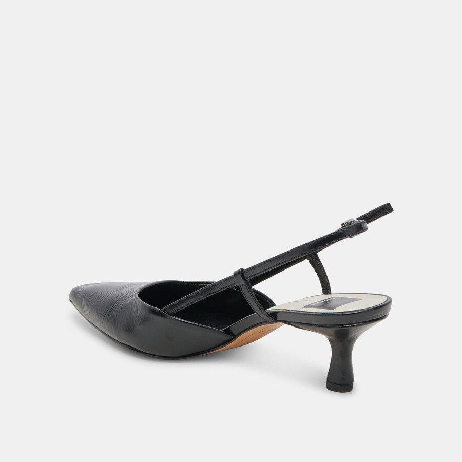 odela heels midnight crinkle lackleder