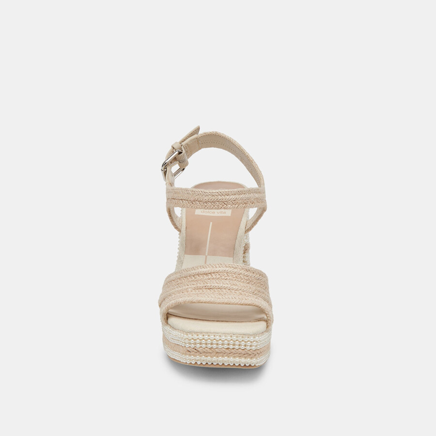 anira pearl heels elfenbeinfarbene perlen