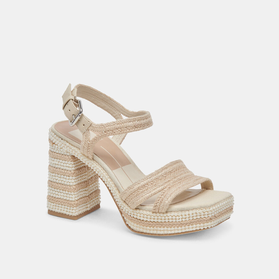 anira pearl heels elfenbeinfarbene perlen