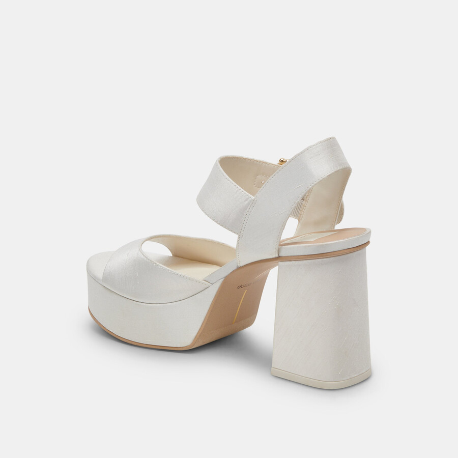 bobby pearl heels mit weißen perlen