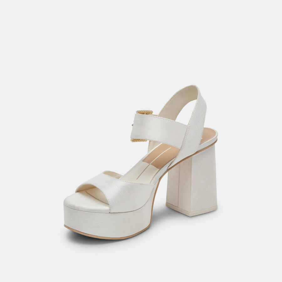 bobby pearl heels mit weißen perlen