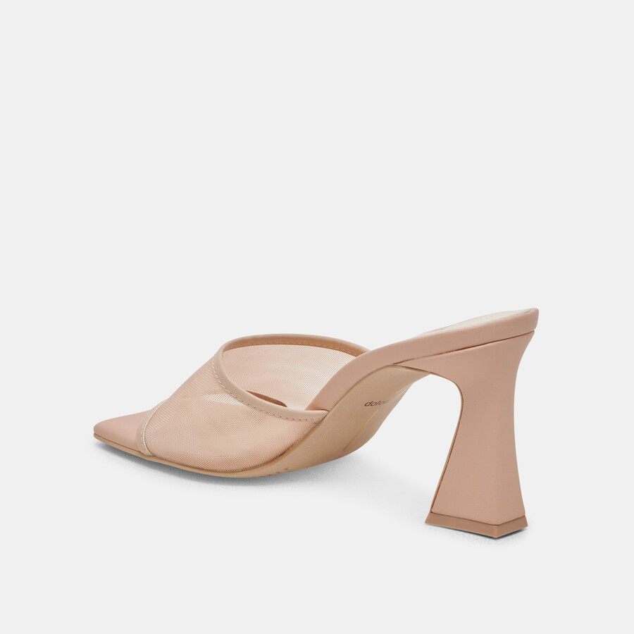 narda heels blush mesh