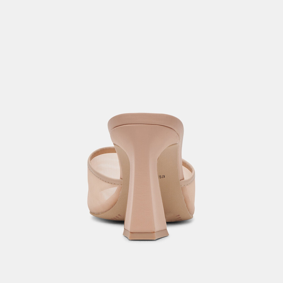 narda heels blush mesh