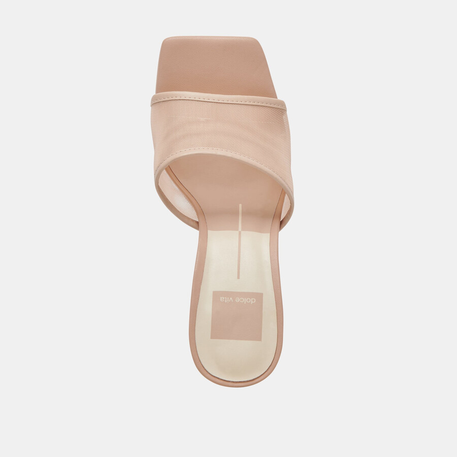 narda heels blush mesh