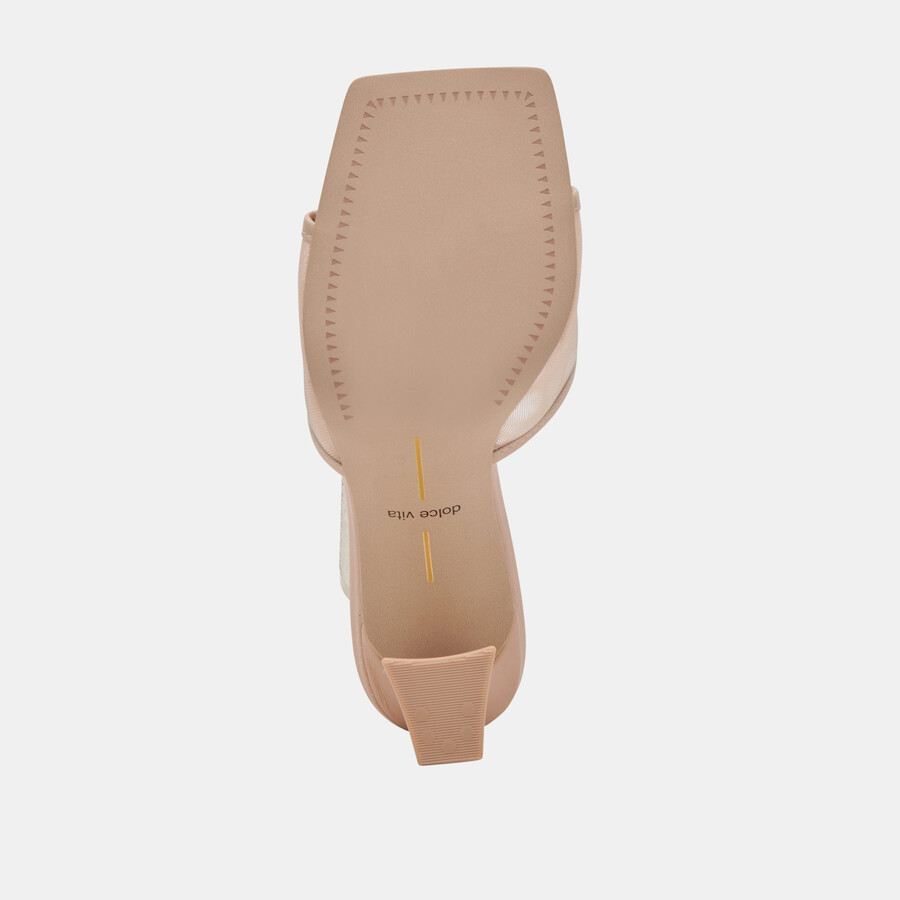 narda heels blush mesh