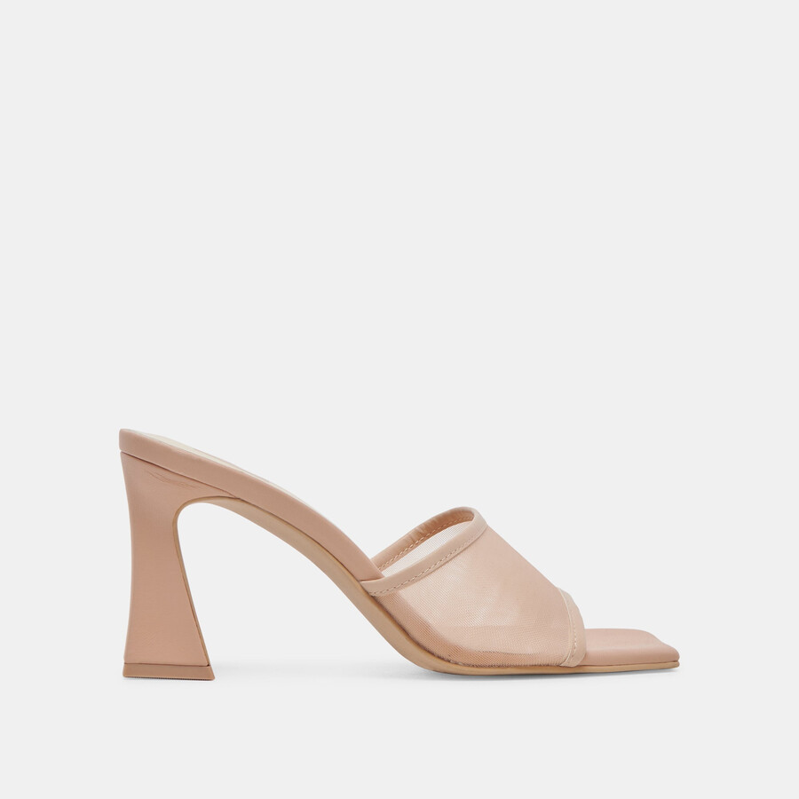 narda heels blush mesh