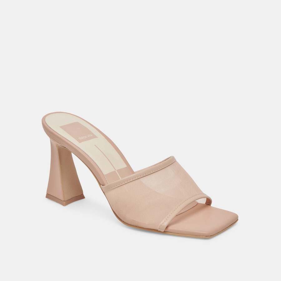 narda heels blush mesh