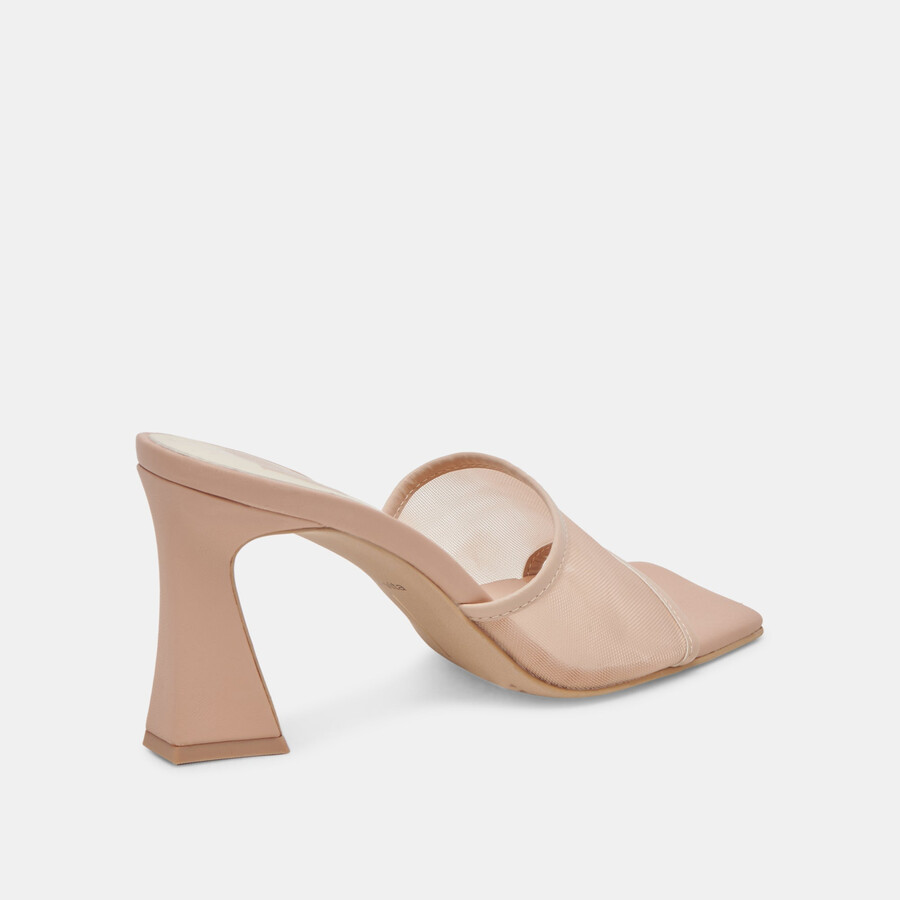 narda heels blush mesh