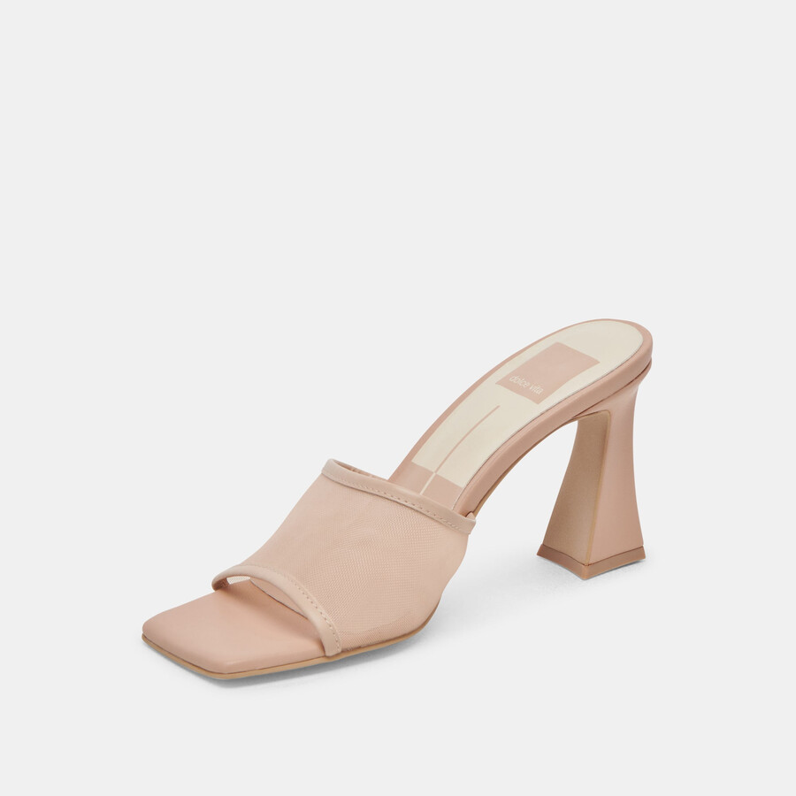 narda heels blush mesh