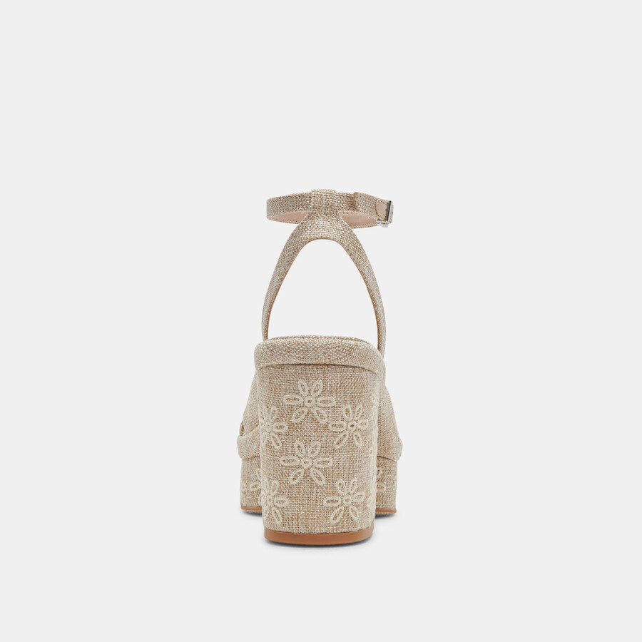 laisha heels mandel blumenmuster