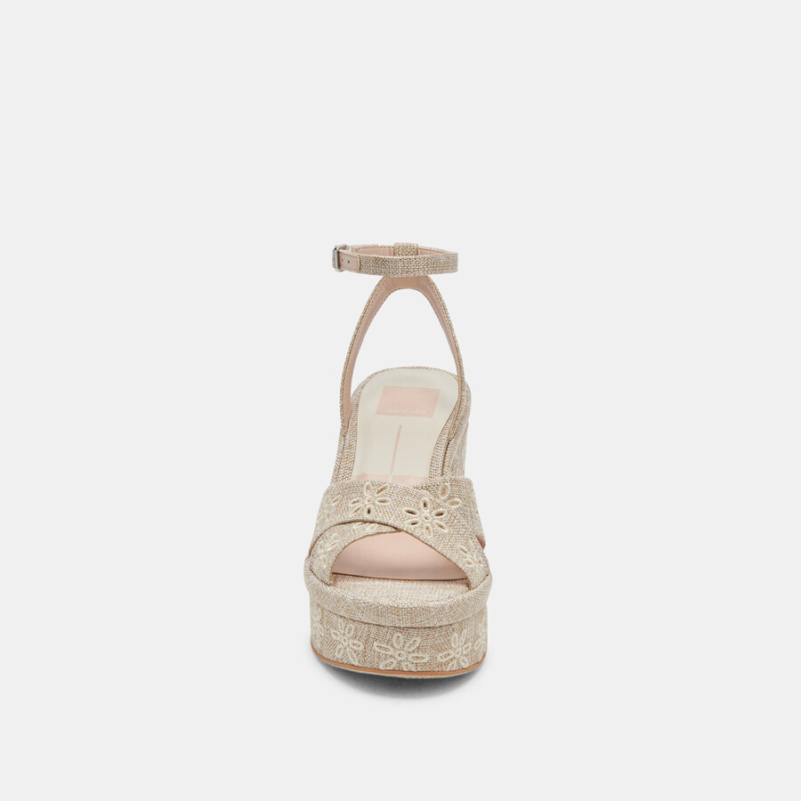 laisha heels mandel blumenmuster