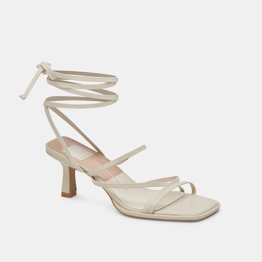 malabo heels elfenbeinfarbenes leder