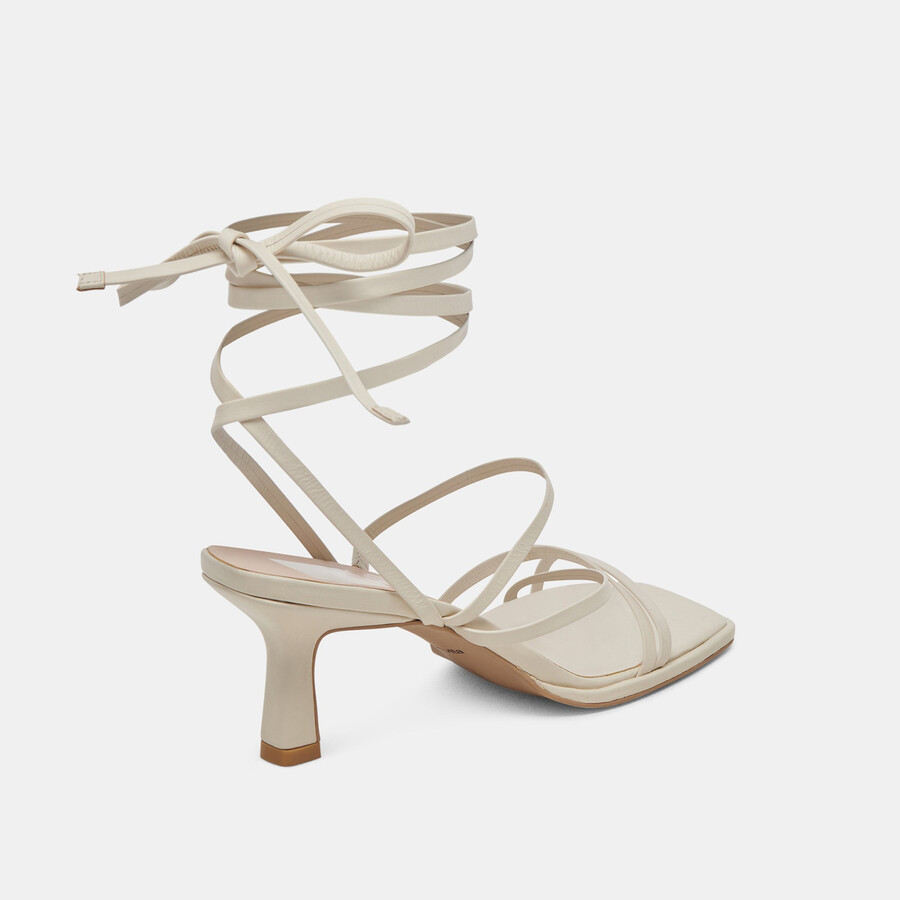 malabo heels elfenbeinfarbenes leder