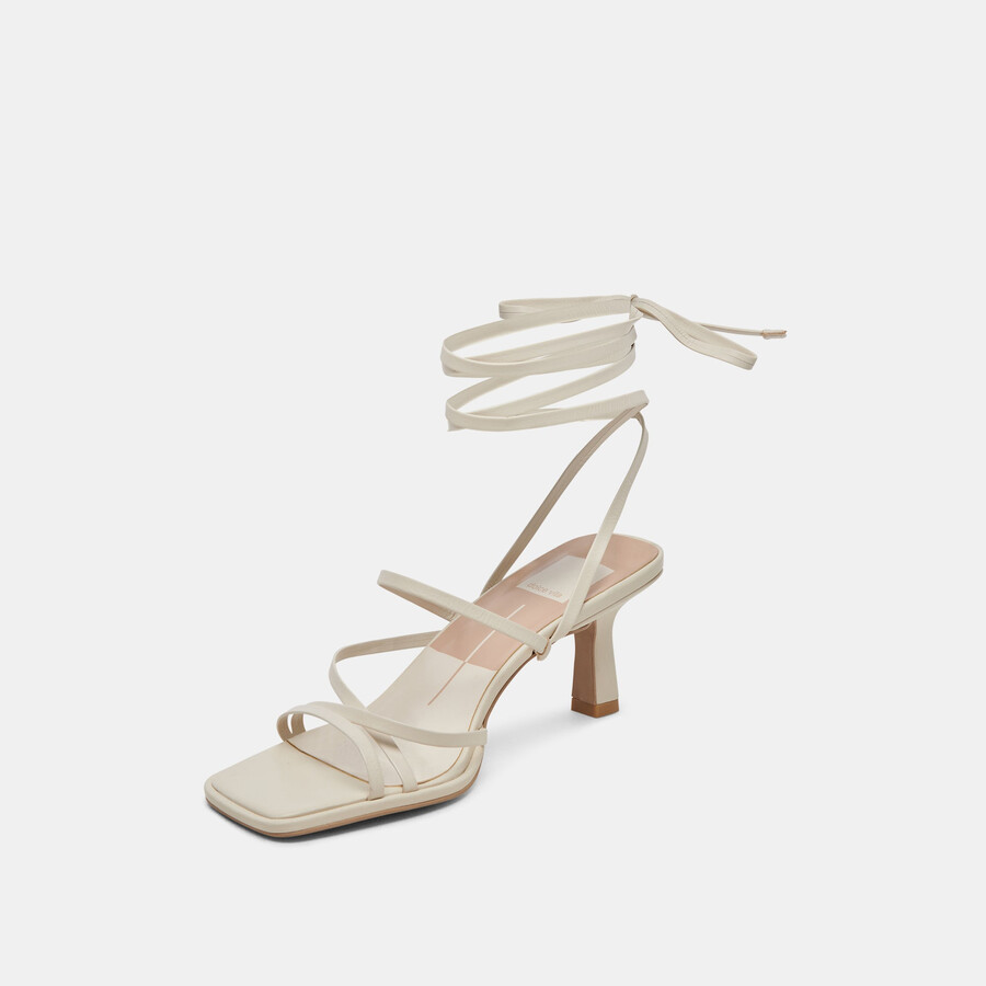malabo heels elfenbeinfarbenes leder