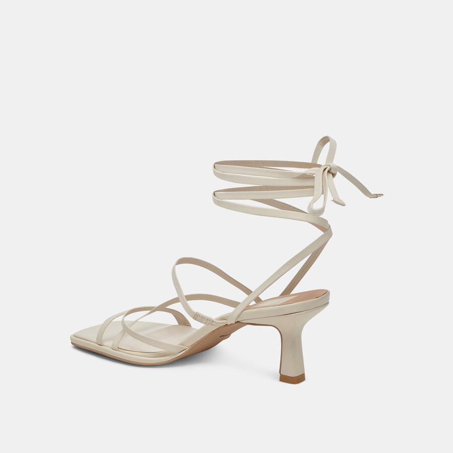 malabo heels elfenbeinfarbenes leder