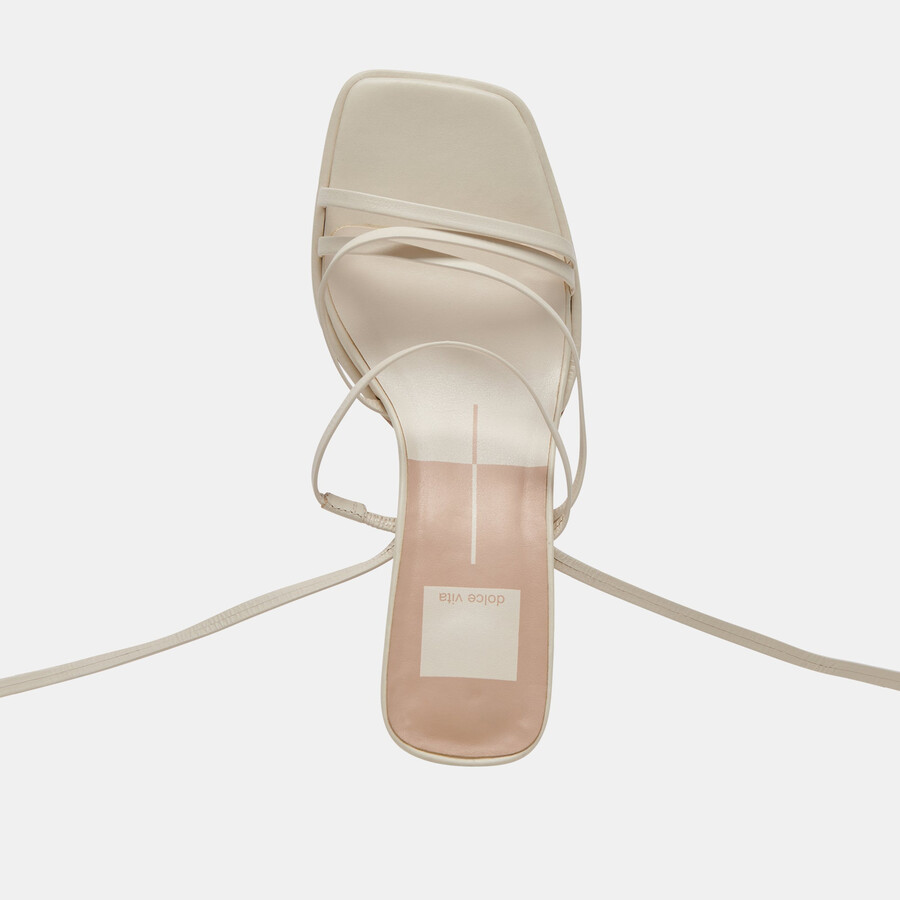 malabo heels elfenbeinfarbenes leder