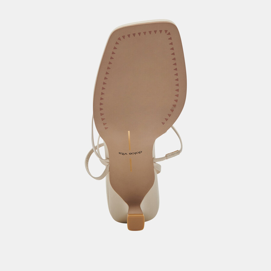 malabo heels elfenbeinfarbenes leder