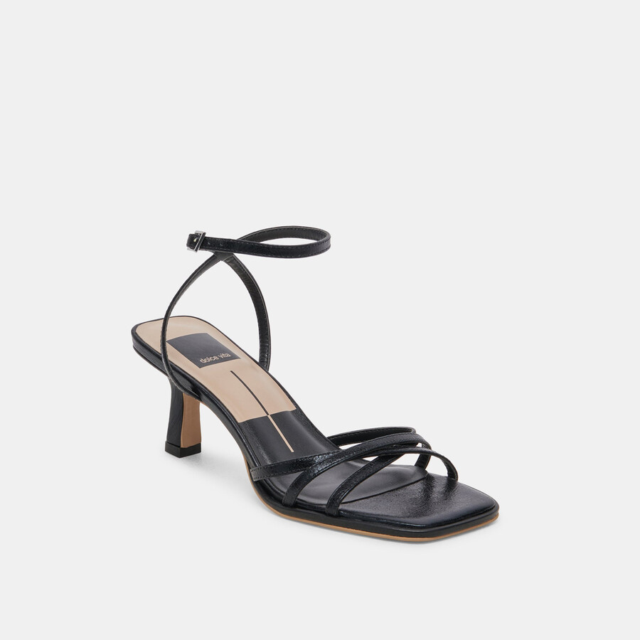 manji heels midnight lackleder
