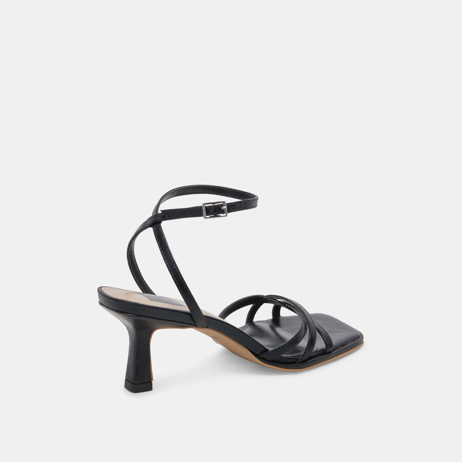 manji heels midnight lackleder