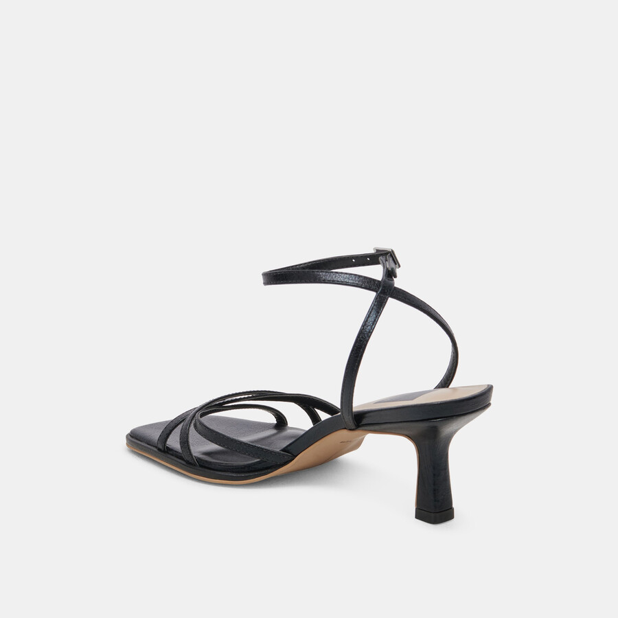 manji heels midnight lackleder