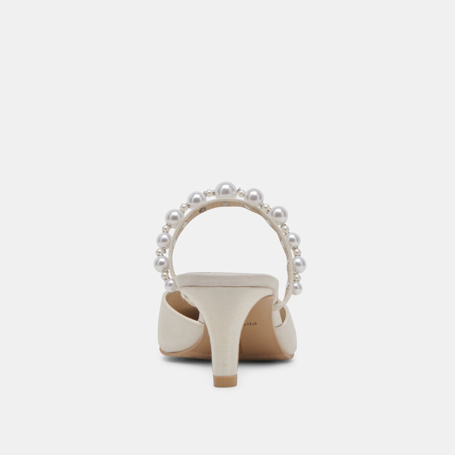 kanika pearl mid heels vanilleperlen