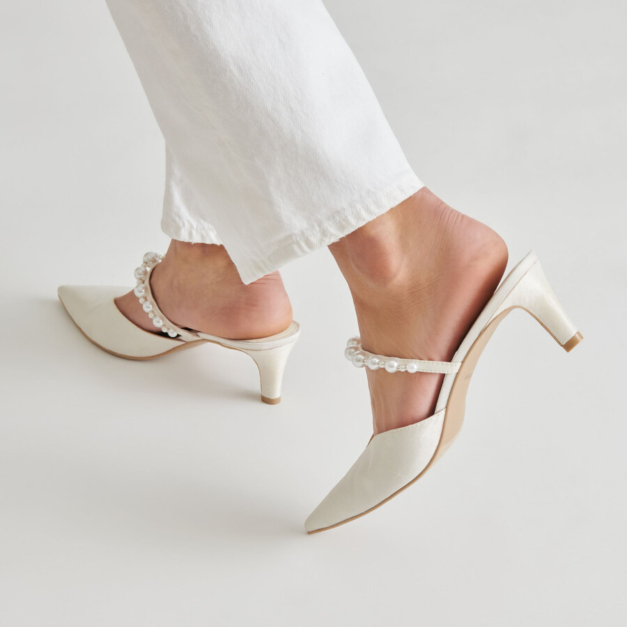 kanika pearl mid heels vanilleperlen
