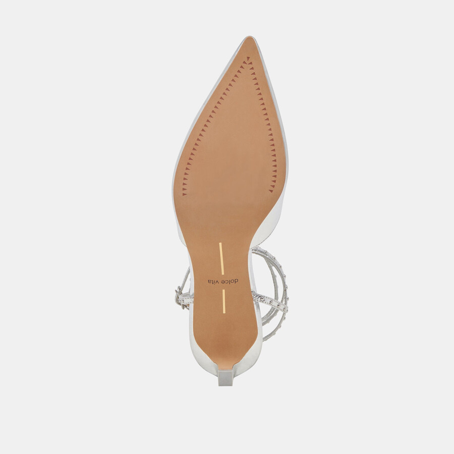 loklyn stud heels silber crinkle lackleder