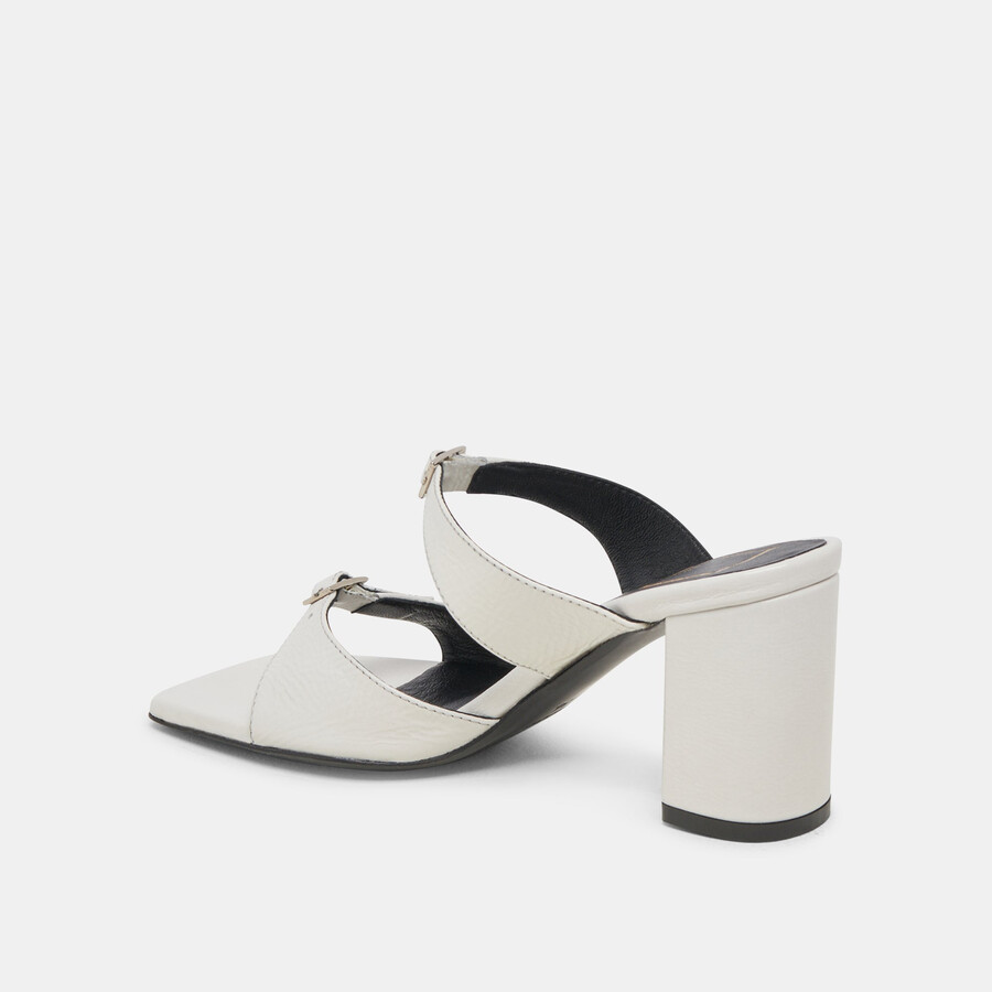 shane heels off-white crinkle lackleder