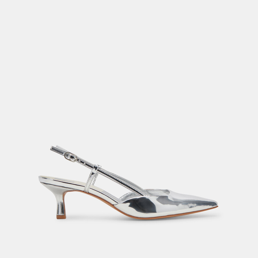 odela wide heels silver stella