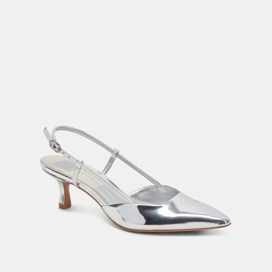odela wide heels silver stella