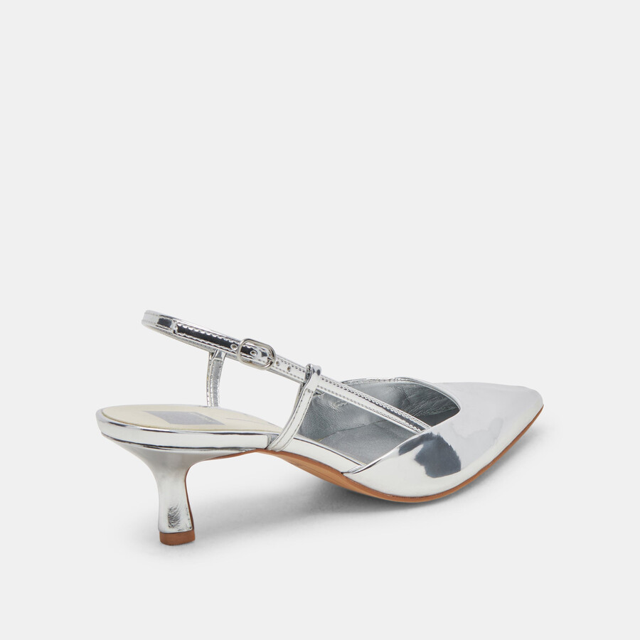 odela wide heels silver stella