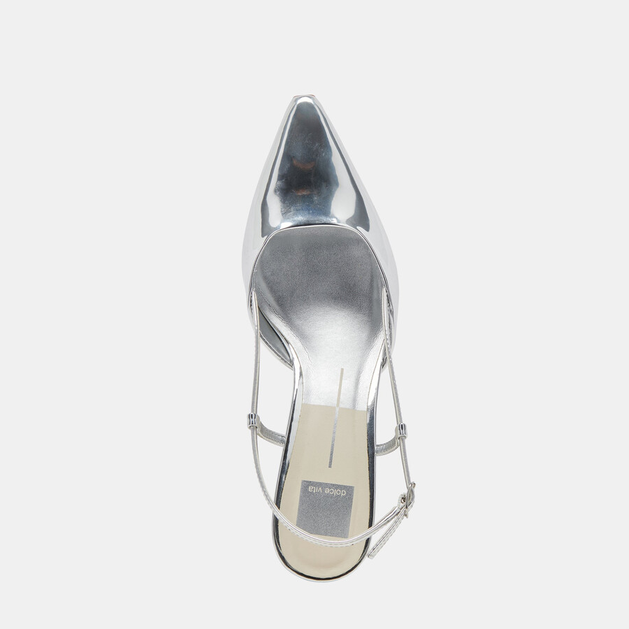 odela wide heels silver stella