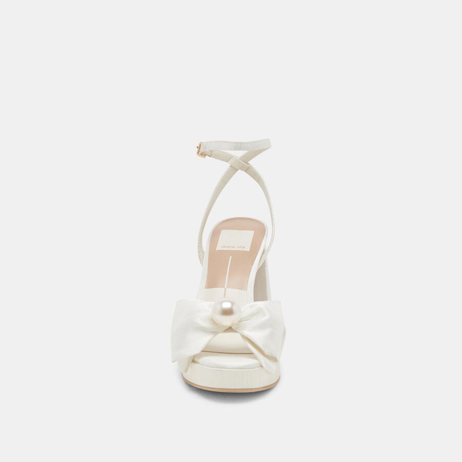 patton heels elfenbein satin