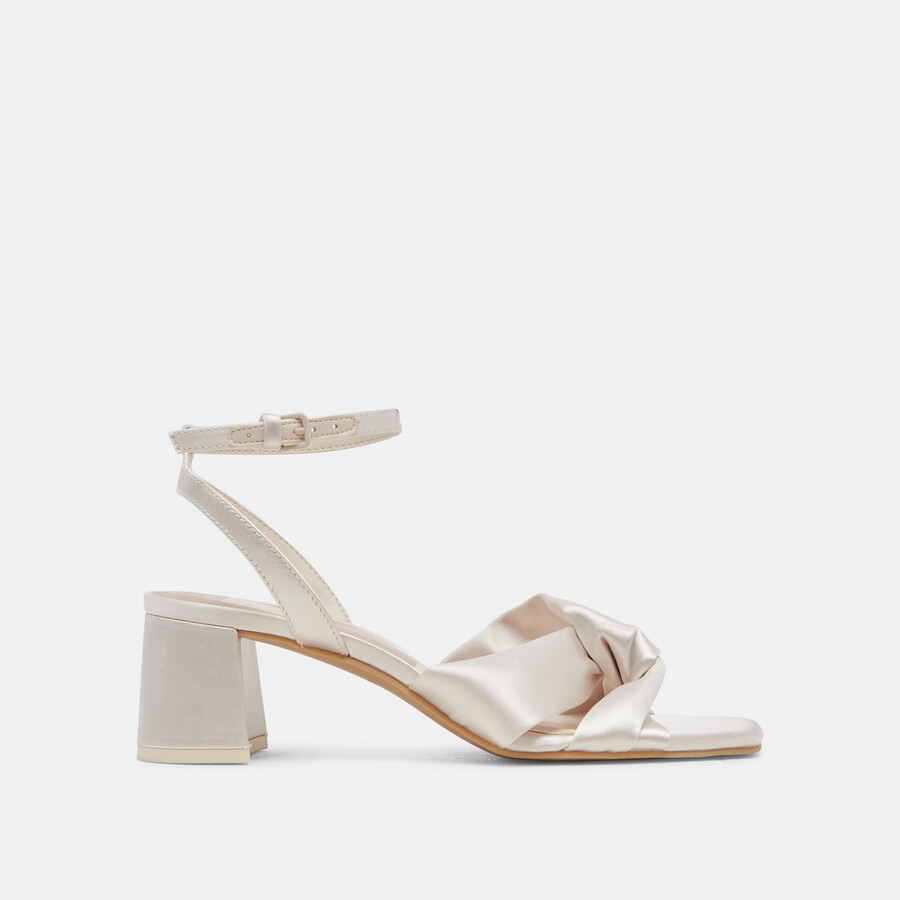 brenna heels elfenbein satin