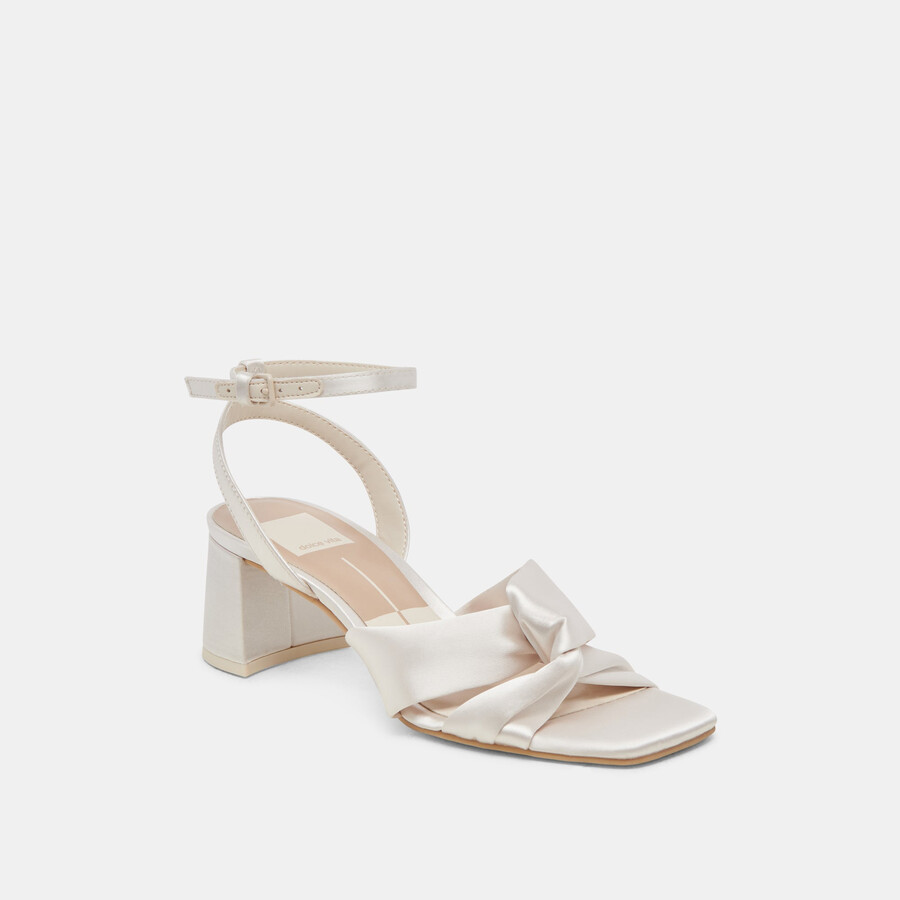 brenna heels elfenbein satin