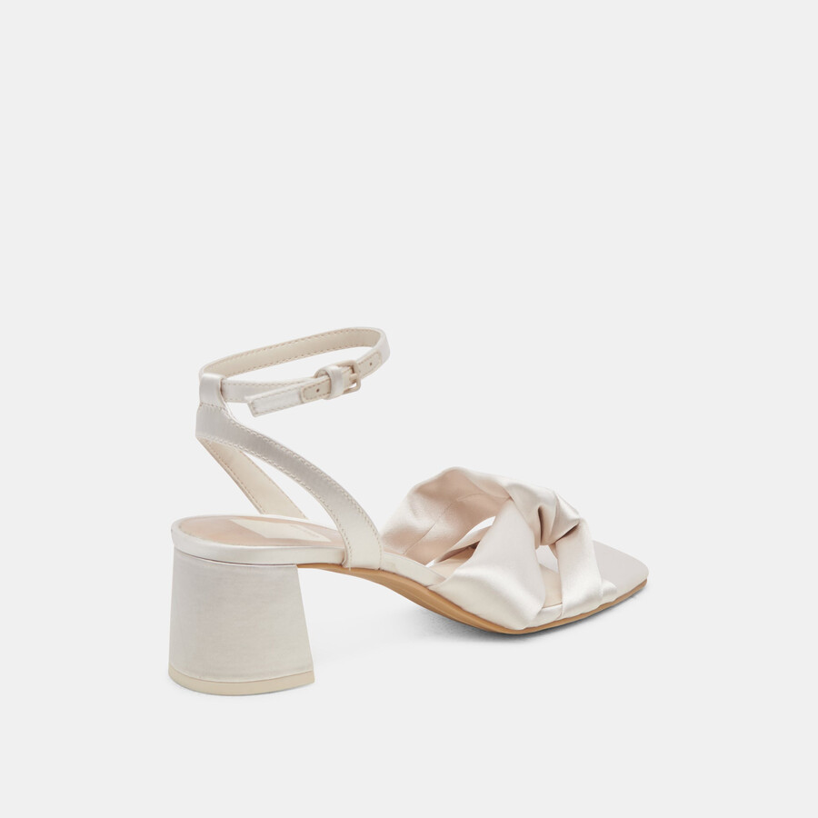brenna heels elfenbein satin