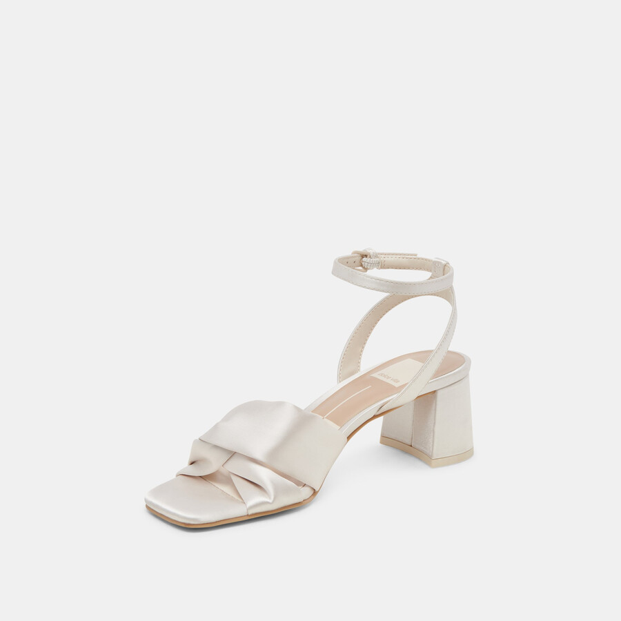 brenna heels elfenbein satin