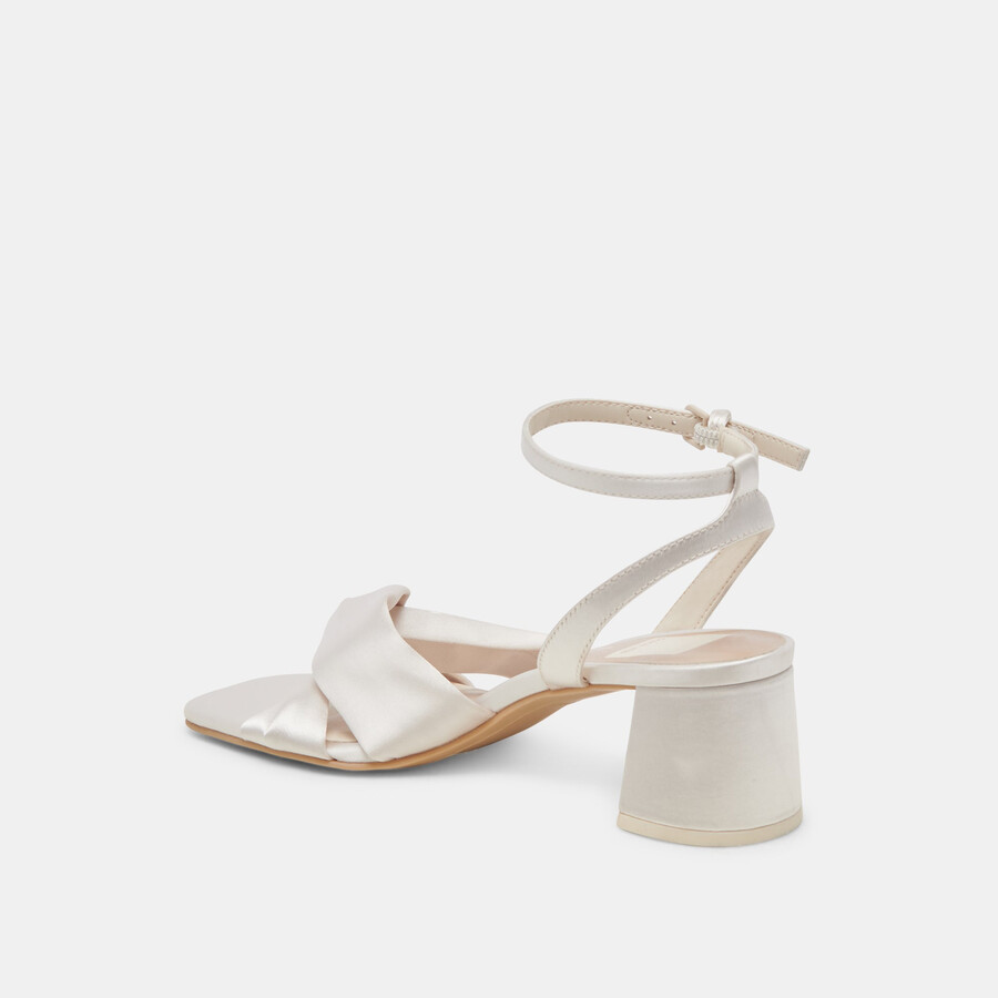 brenna heels elfenbein satin