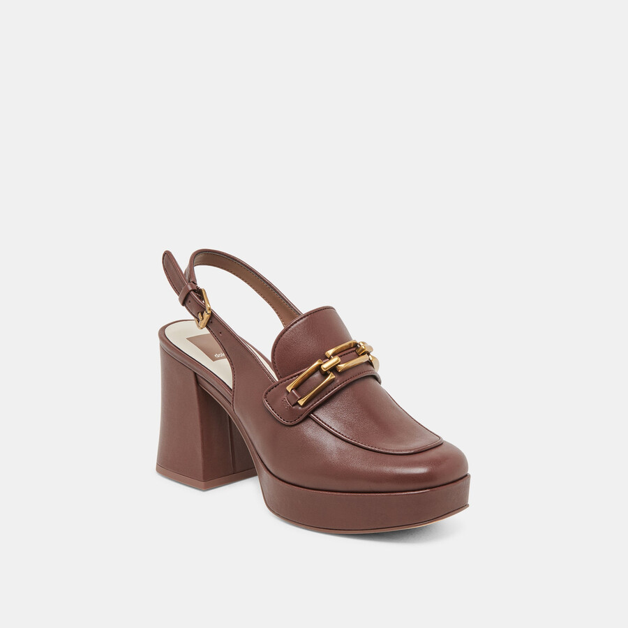 sirius heels schokoladenbraunes leder