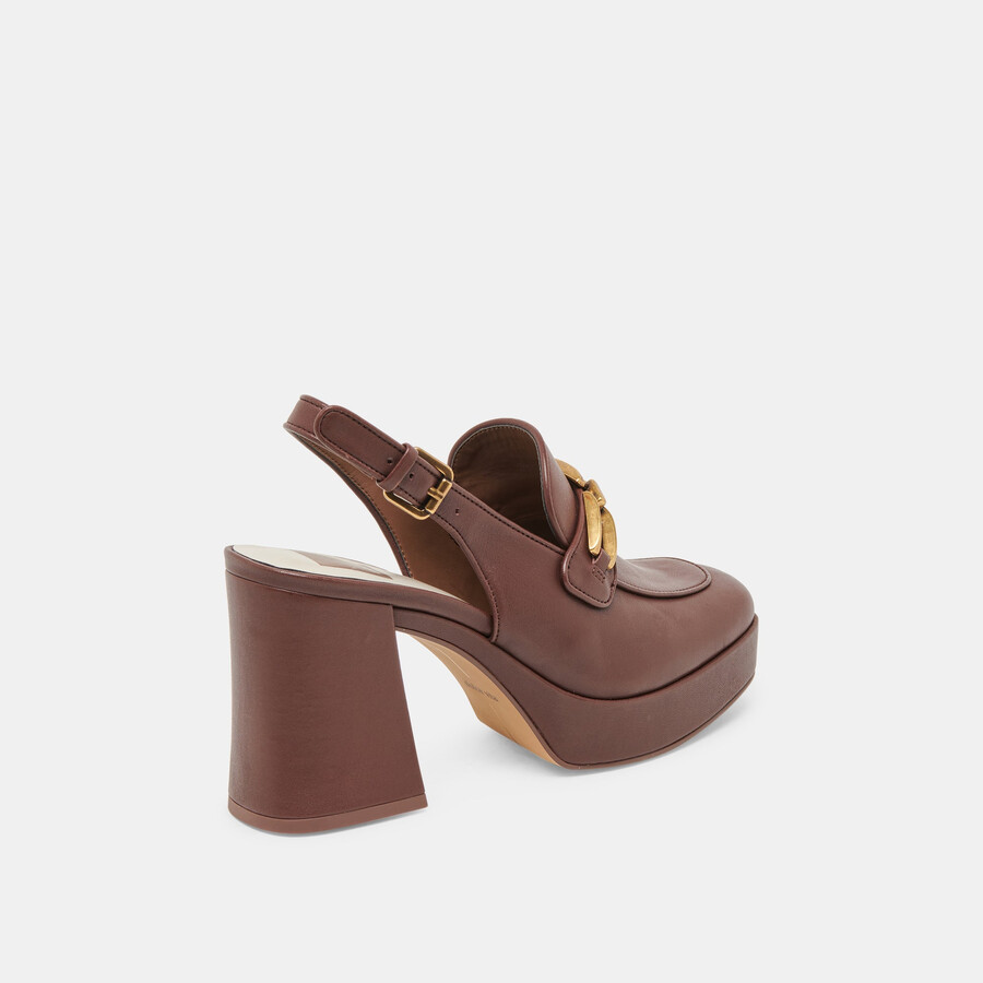 sirius heels schokoladenbraunes leder