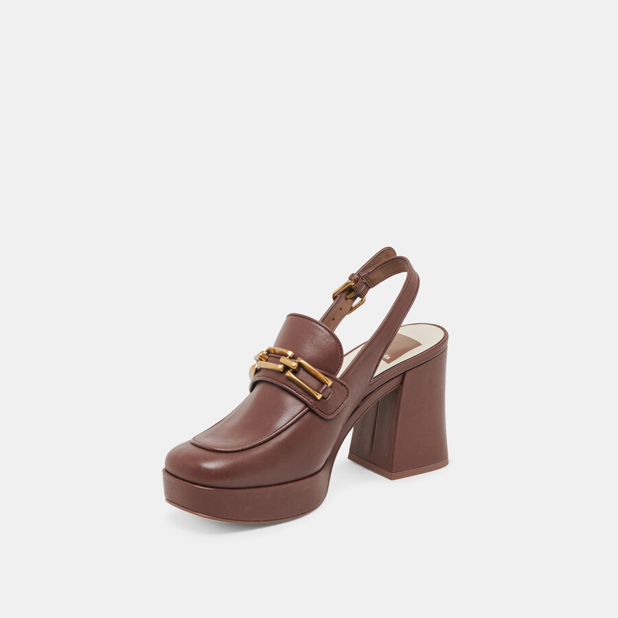 sirius heels schokoladenbraunes leder