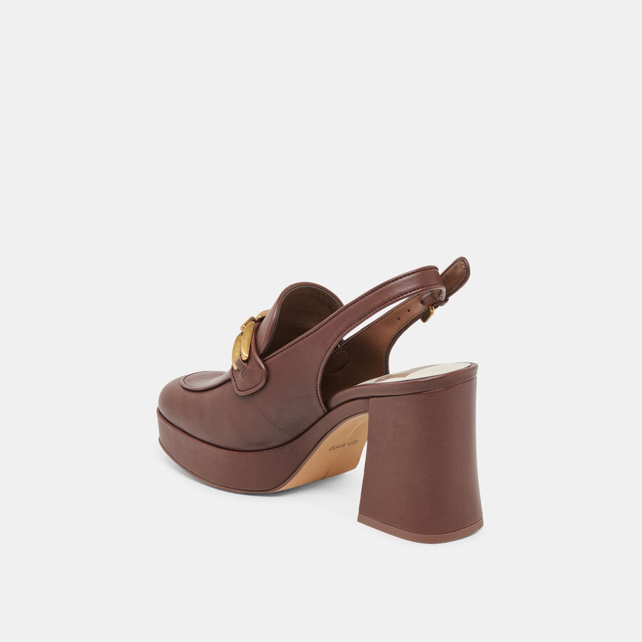 sirius heels schokoladenbraunes leder