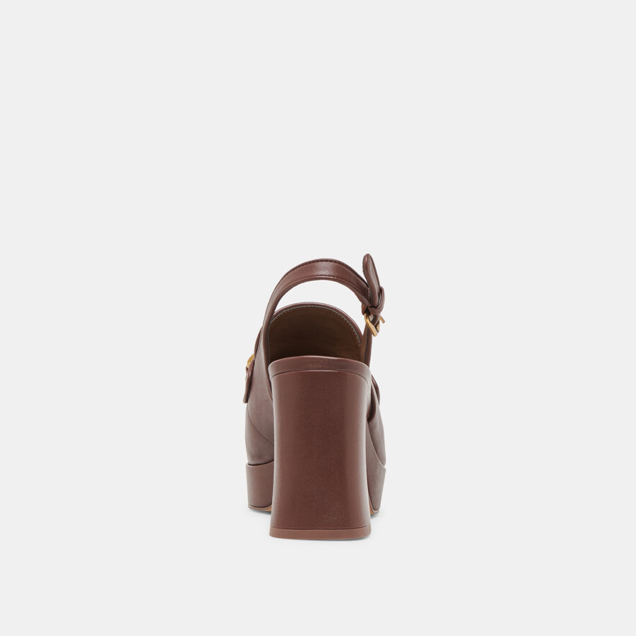 sirius heels schokoladenbraunes leder