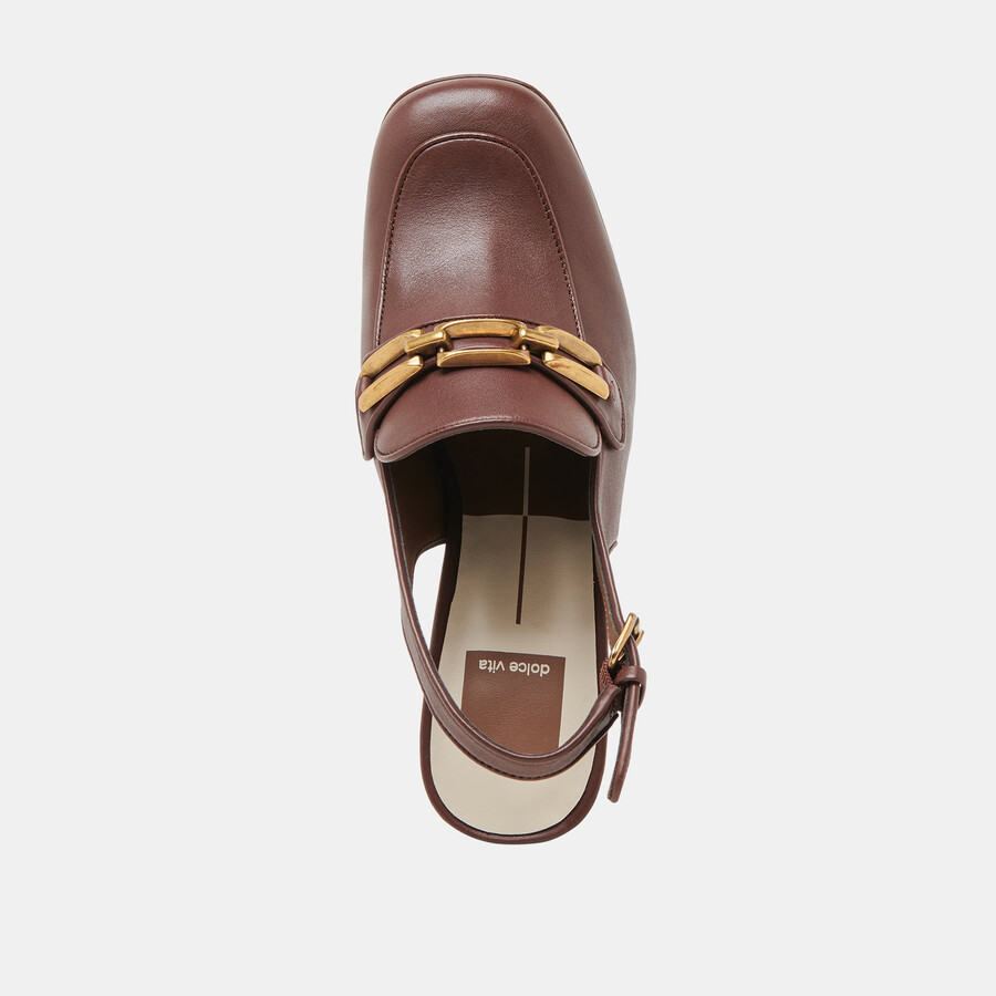 sirius heels schokoladenbraunes leder