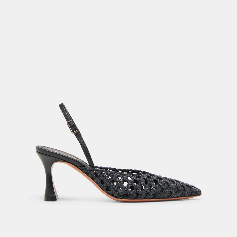 gloria heels schwarz gewebt