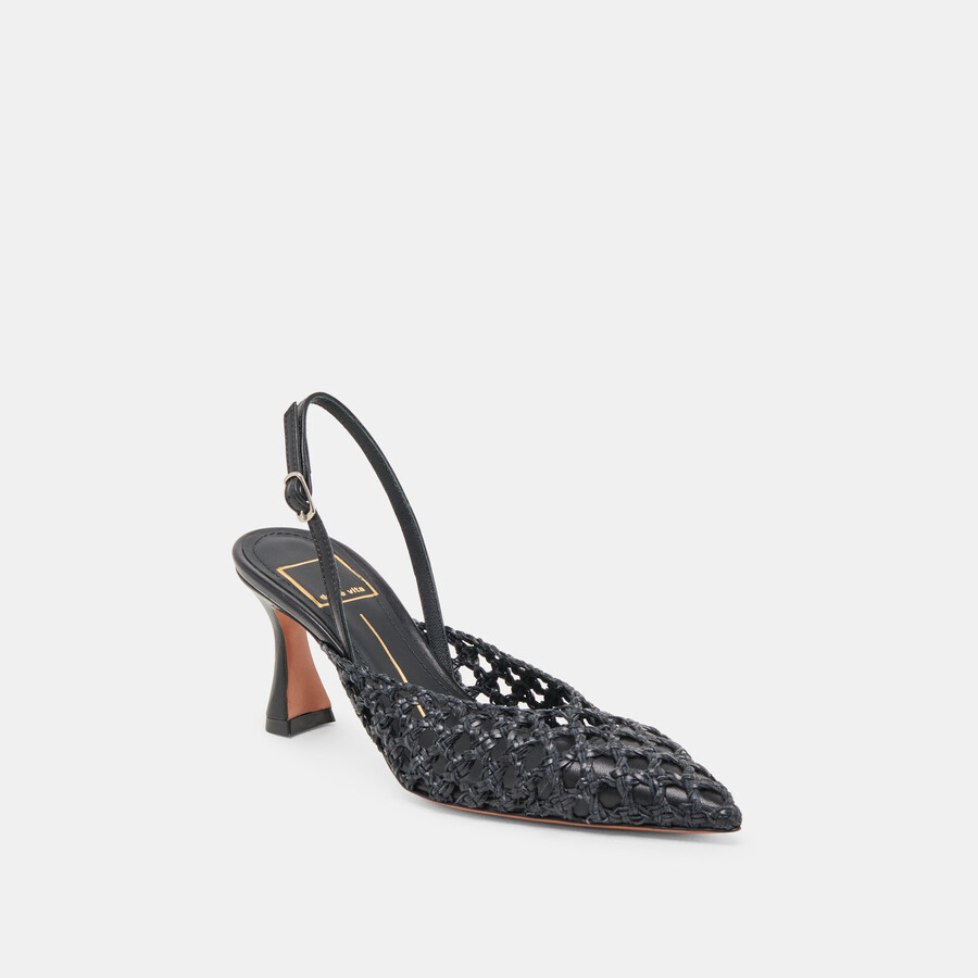 gloria heels schwarz gewebt