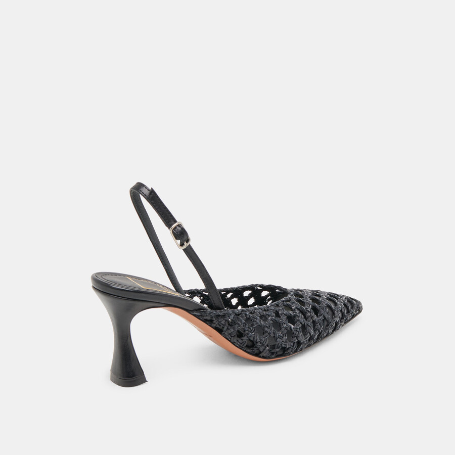 gloria heels schwarz gewebt
