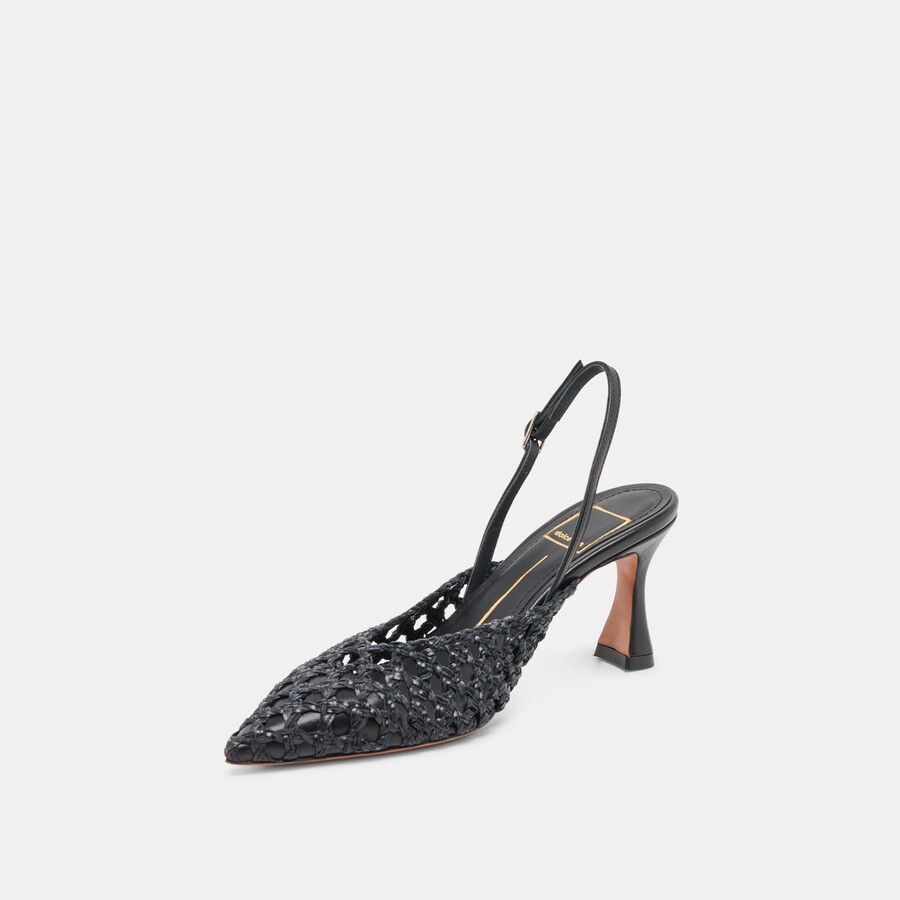 gloria heels schwarz gewebt