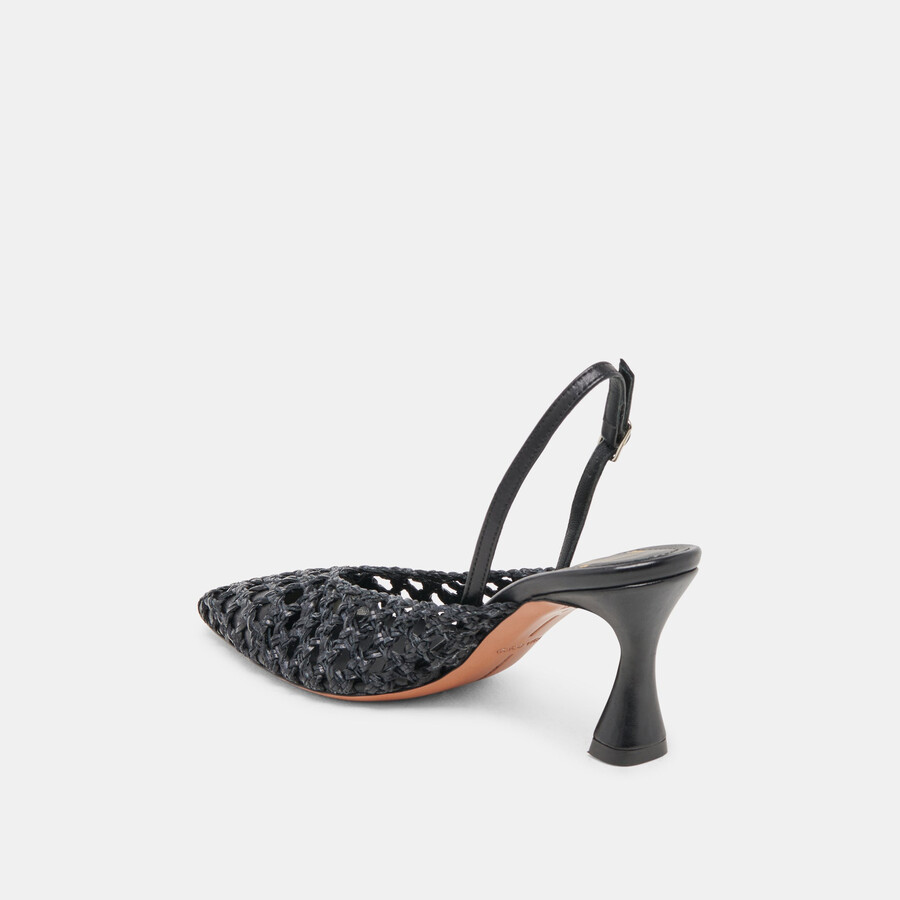 gloria heels schwarz gewebt
