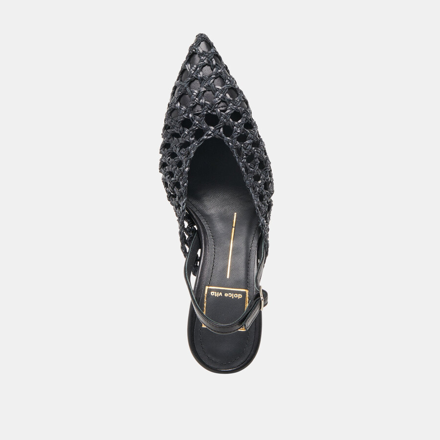 gloria heels schwarz gewebt